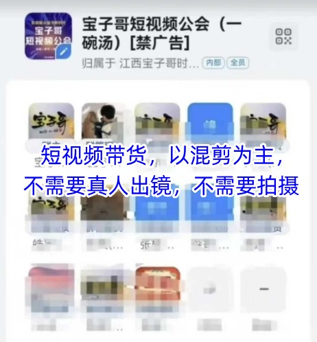 宝子哥头部团队短视频带货，以混剪为主，不需要真人出镜，不需要拍摄【更新26年1月】_01291817
