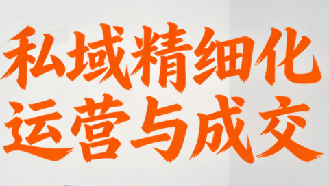 楚老师·私域精细化运营与成交_01311250