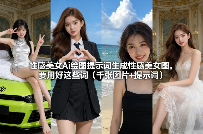 性感美女Ai绘图提示词生成性感美女图，要用好这些词（千张图片+提示词）_01291816